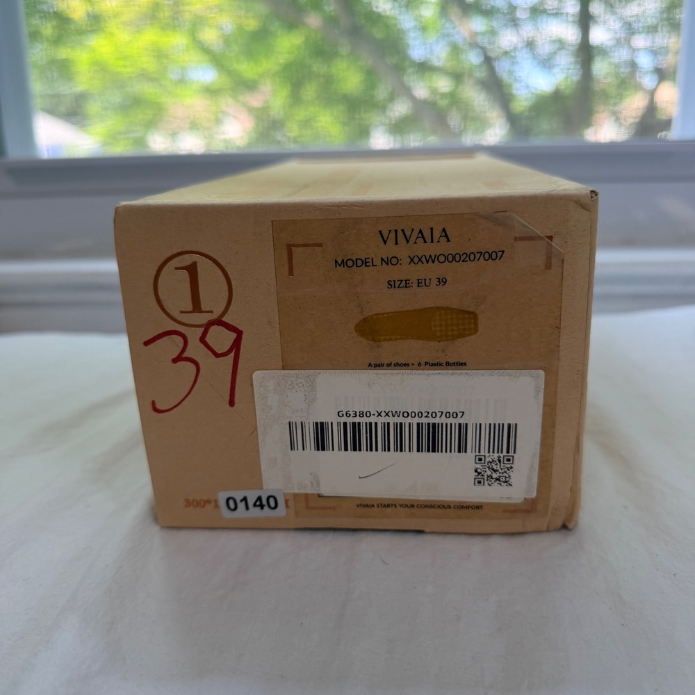 VIVAIA Mustard Yellow Gingham Knit Loafers - Size EU 39 / US 8 / NWT - Picture 6 of 7